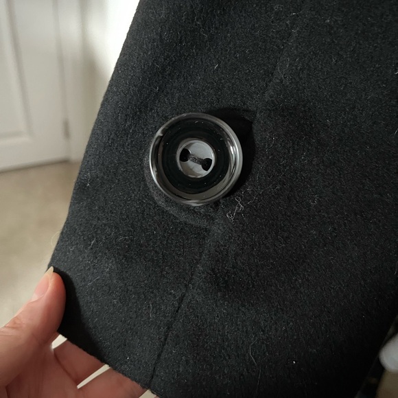 Votre Nom | Black Wool/Cashmere Blend Coat | Size XS - Picture 10 of 13